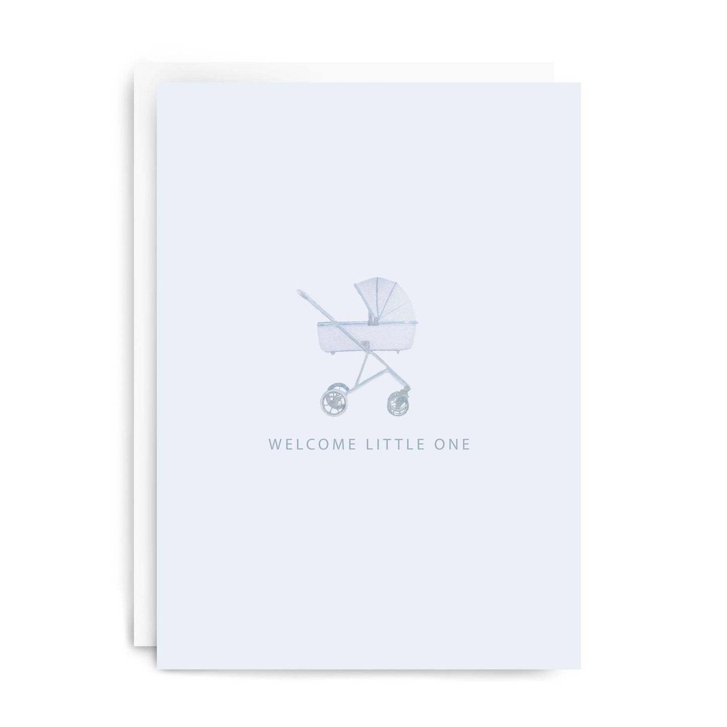 Baby Blue "Welcome" Greeting Card