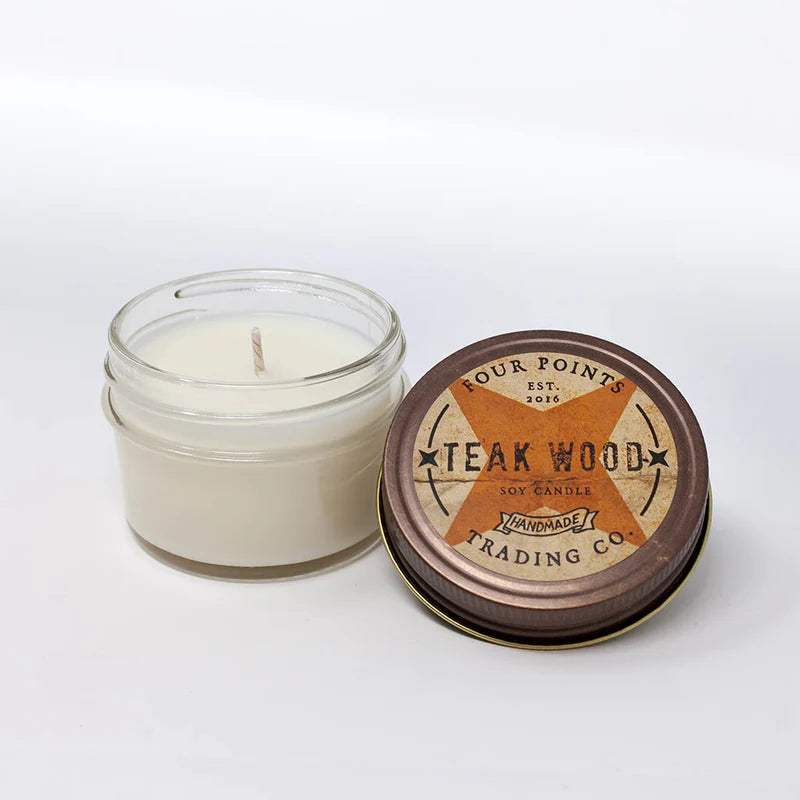 Teak Wood 4oz. Soy Candle