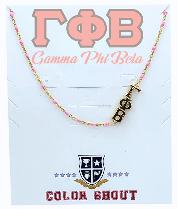 Gamma Phi Beta Side Necklace