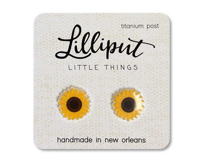 Hypoallergenic Earrings: Sunflowers