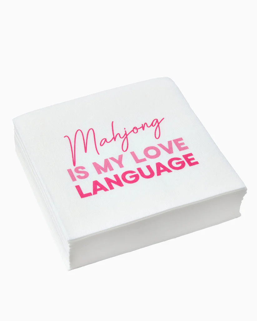 "Mahjong is My Love Language" Cocktail Napkins