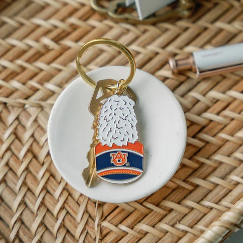 Auburn University Band Hat Keychain