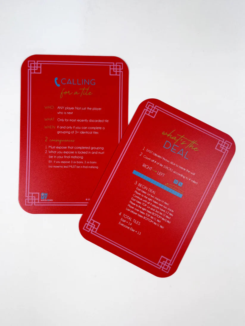 Red Mahjong Tile Shufflers