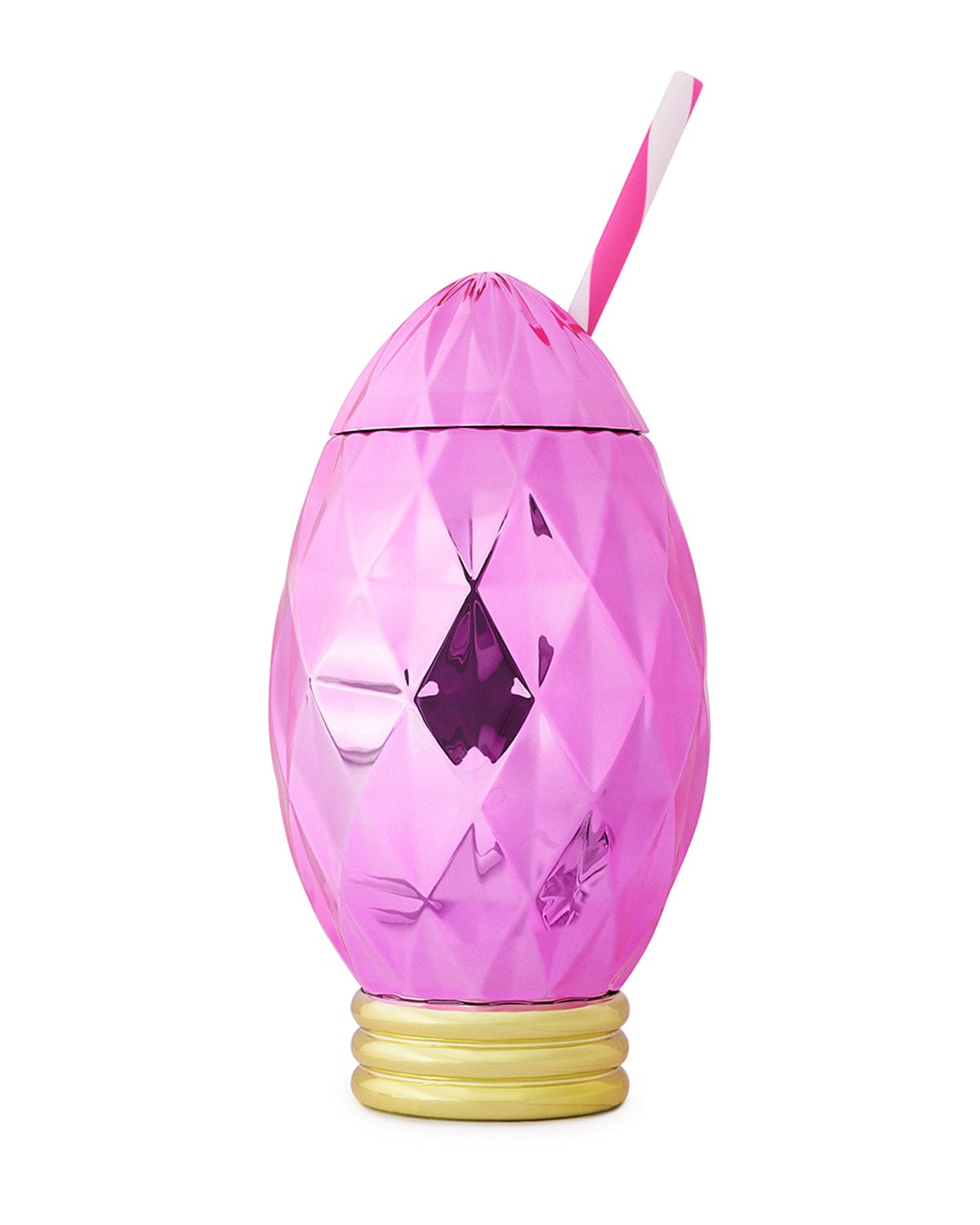 Pink Vintage Christmas Light Sipper