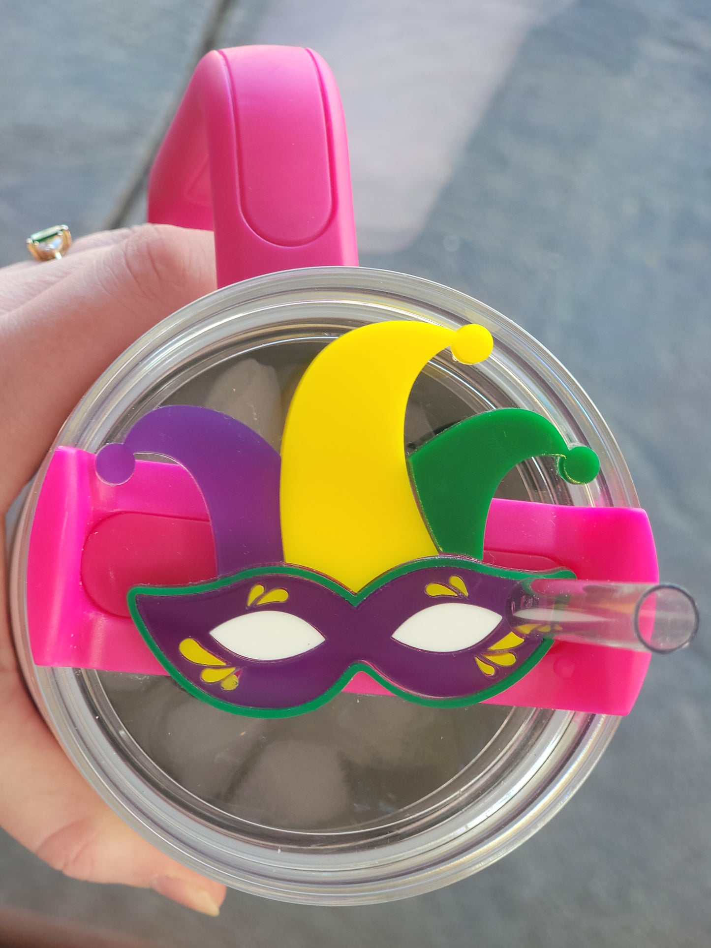 Acrylic Mardi Gras Mask Stanley Topper