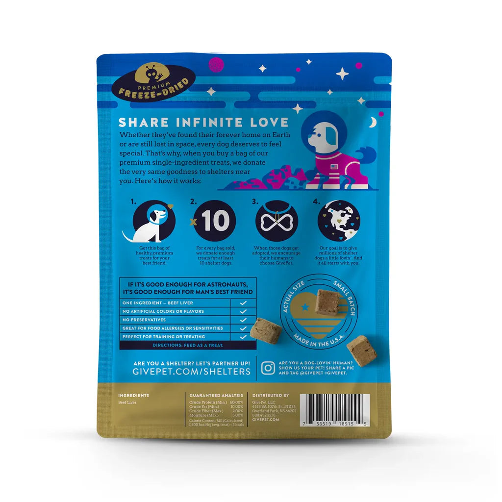 Space Cowboy Freeze-Dried Dog Treats (3oz)