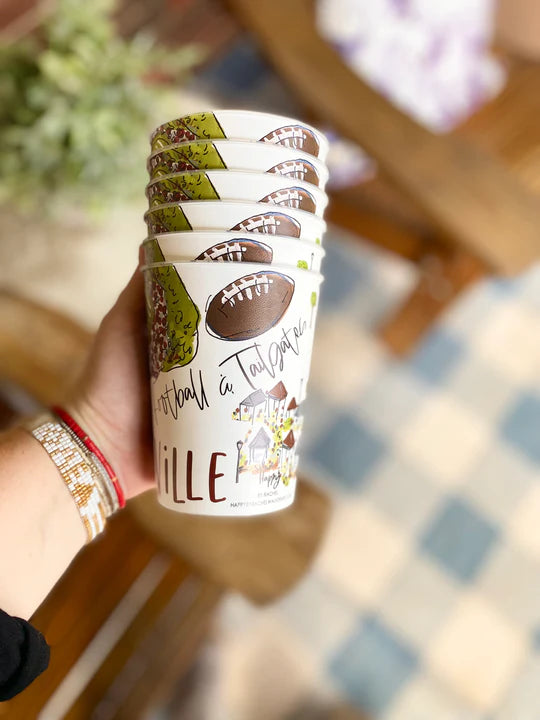 Starkville Game Day Reusable Cups (Set of 6)