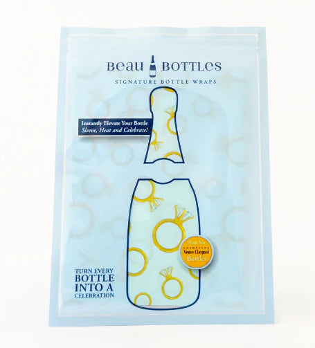 Beau Bottles Blue Engagement Ring Bottle Wrap (Veuve Edition)