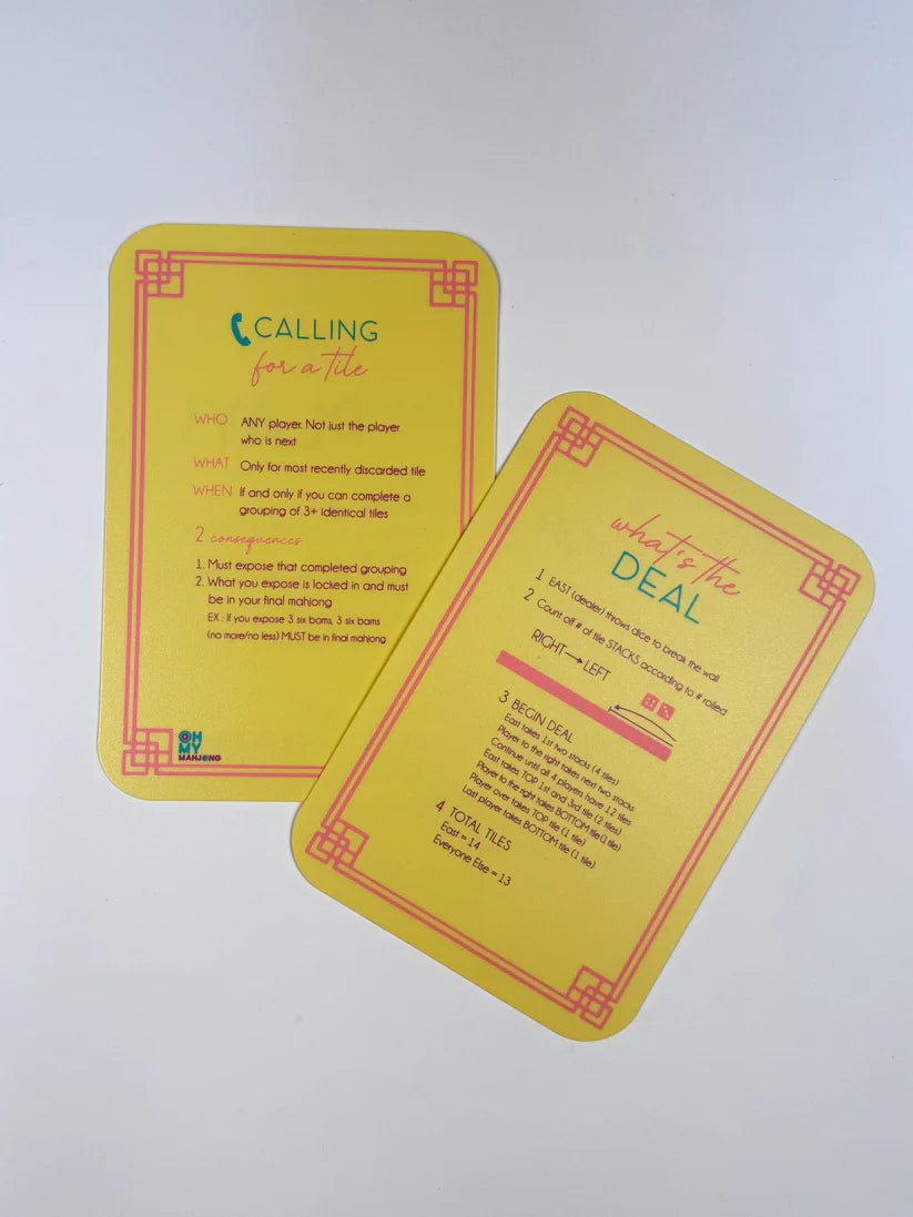 Yellow Mahjong Tile Shufflers