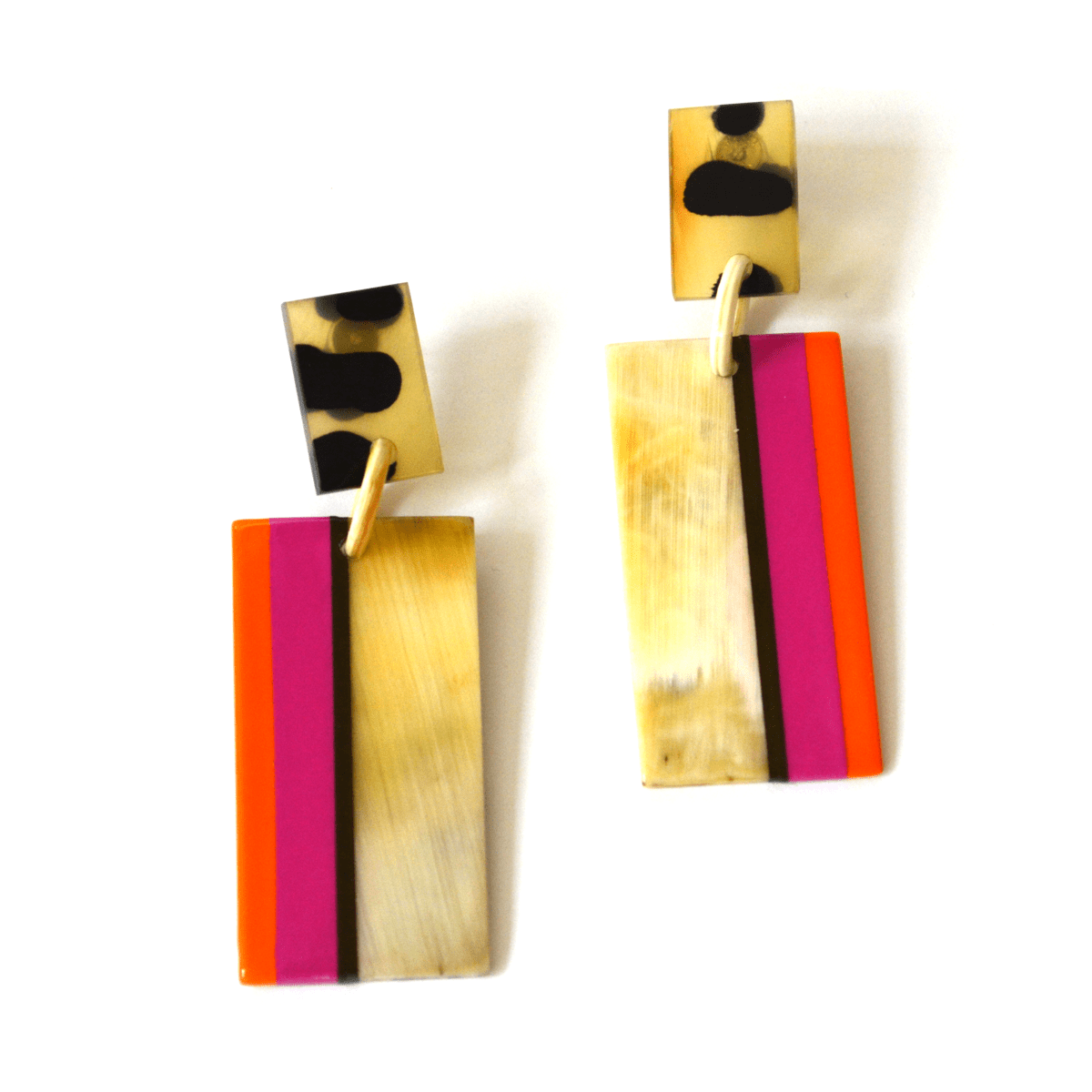 Miami Beach Horn Cabana Earrings