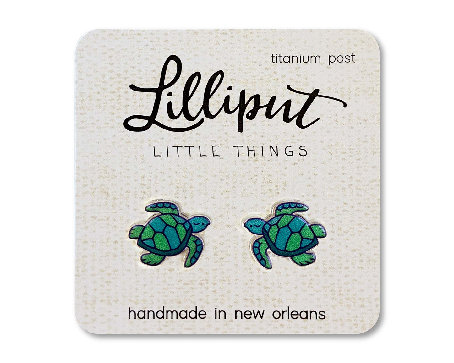 Hypoallergenic Earrings: Sea Turtle