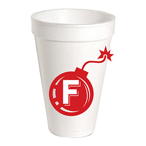 20 oz. Styrofoam Cups: F Bomb