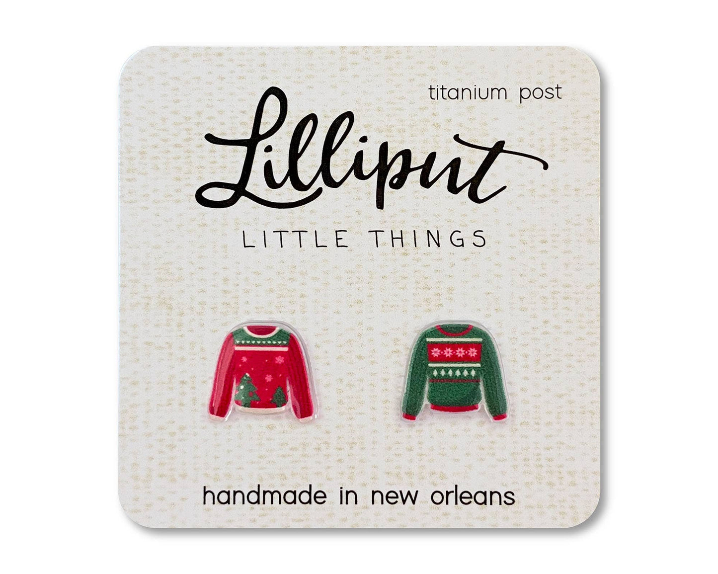 Hypoallergenic Earrings: Christmas Ugly Sweaters