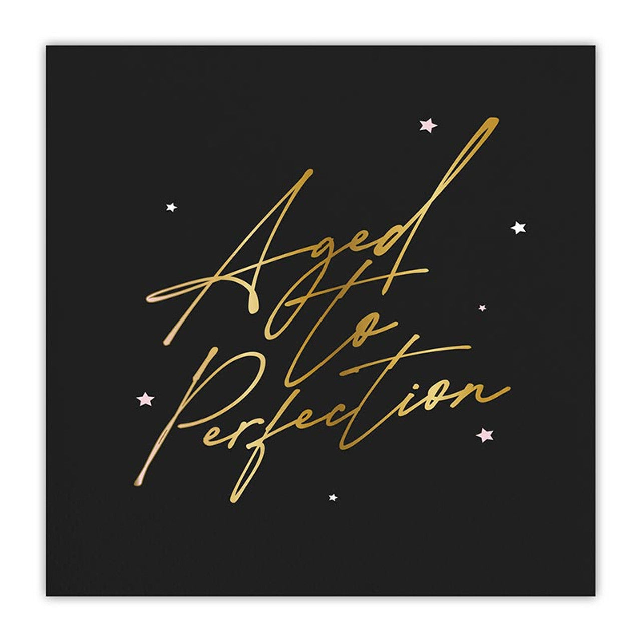 Foil Napkins: Aged to Perfection