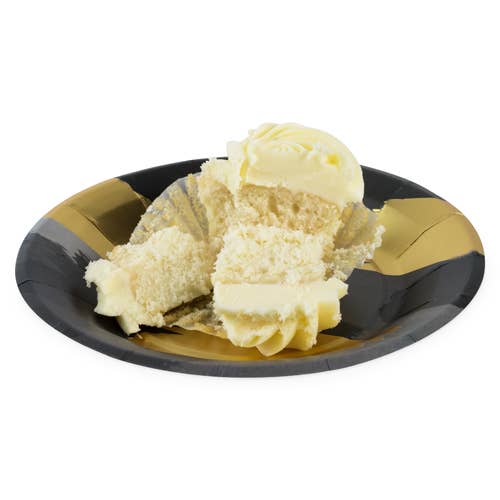 Cakewalk Appetizer Plates: Brushstroke Noir