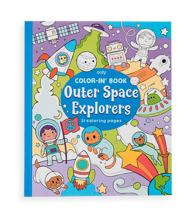 OOLY Color-in' Book: Outer Space Explorers
