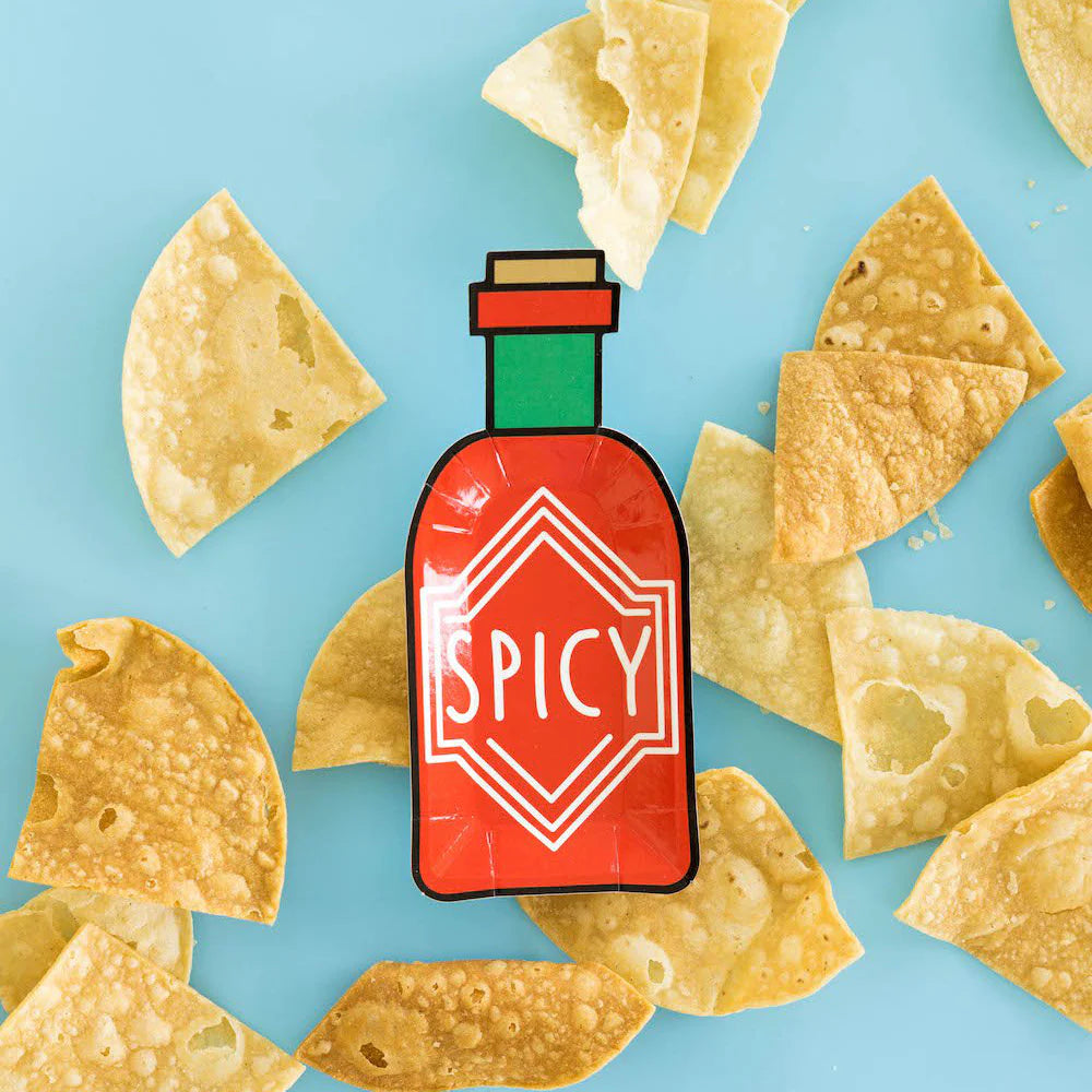 Canapé Plates: Spicy Bottle