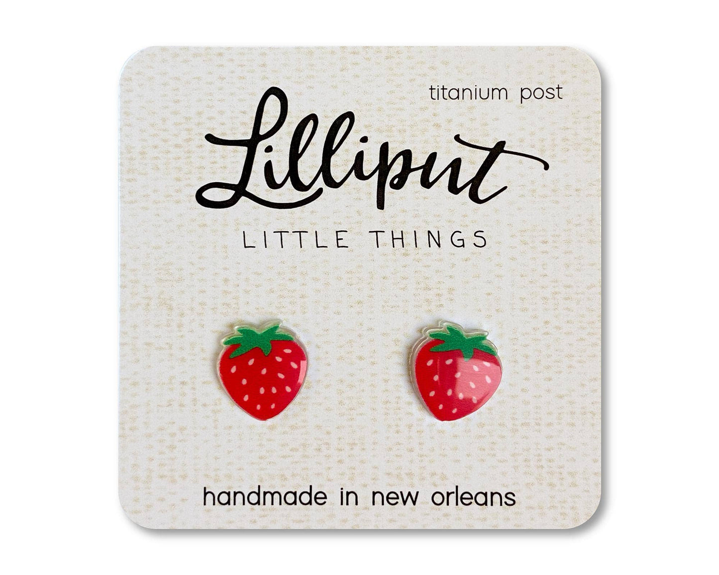 Hypoallergenic Earrings: Strawberry