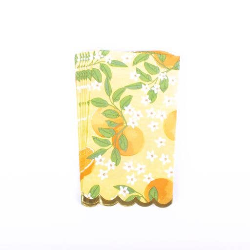 8 Oak Lane Paper Guest Towels: Orange Grove