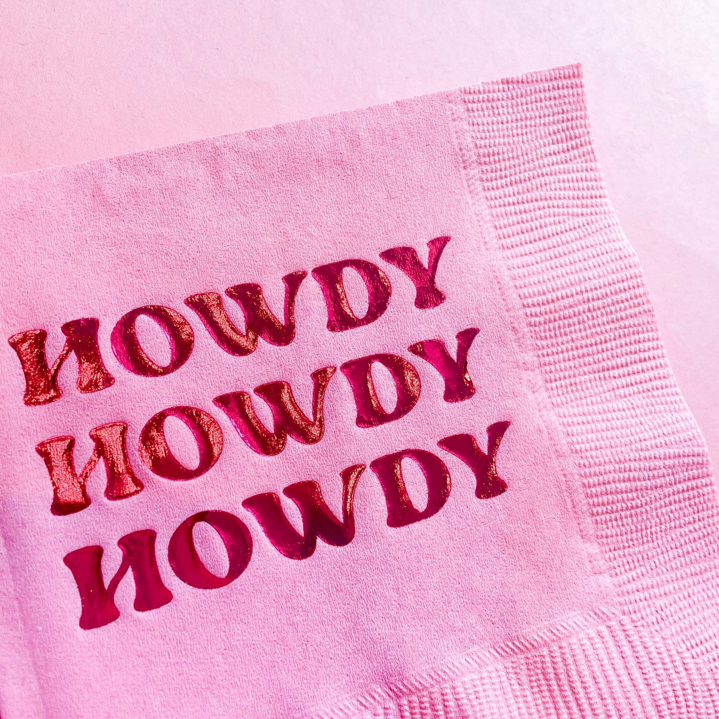 Rock Paper Scissors Napkins: Howdy Howdy Howdy