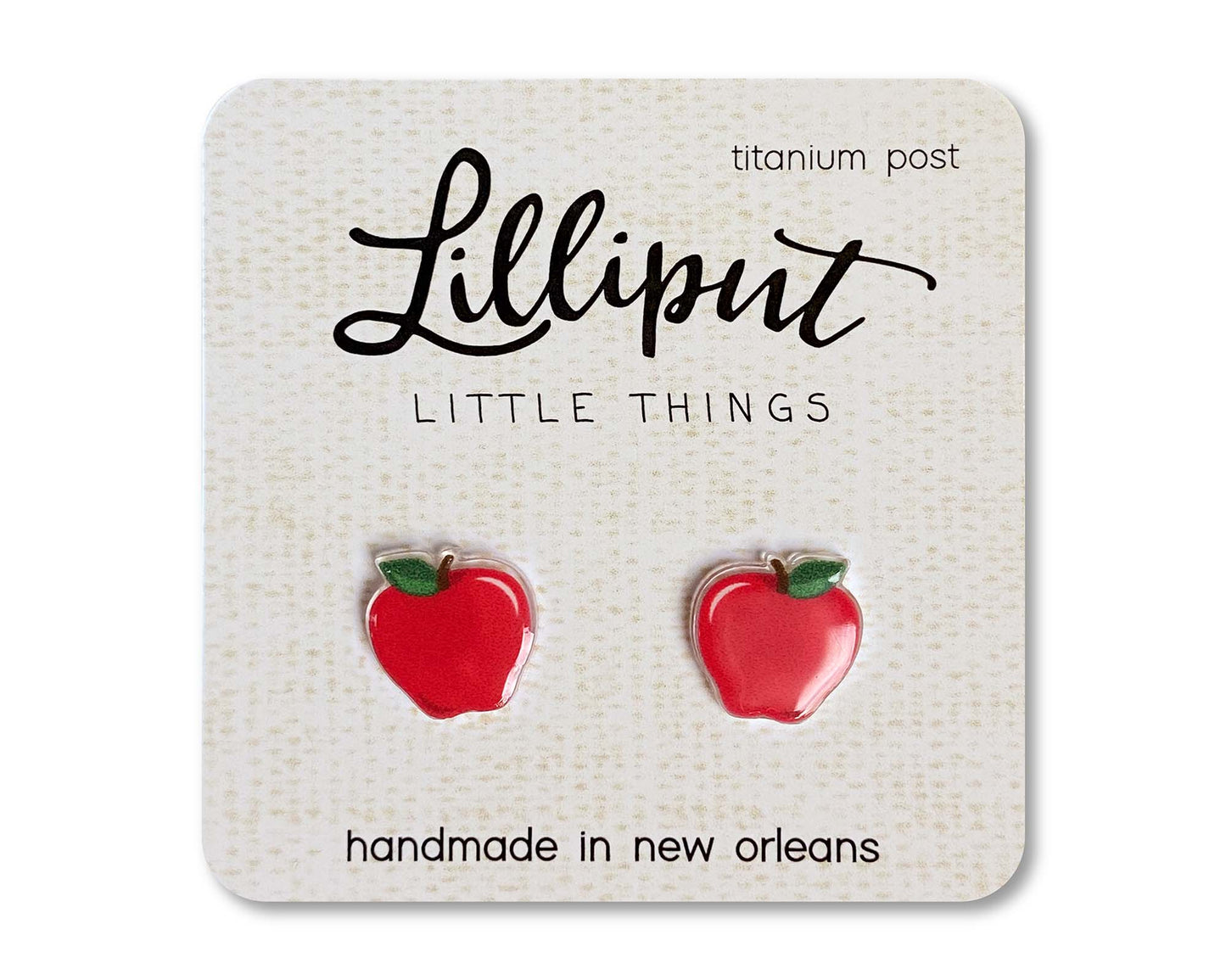 Hypoallergenic Earrings: Apples