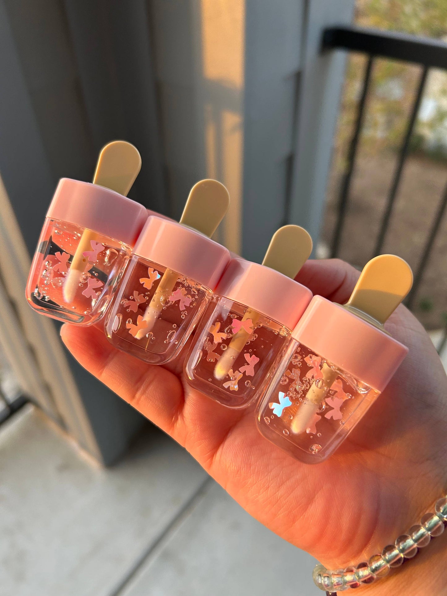 Pink Bow Pop Lip Gloss