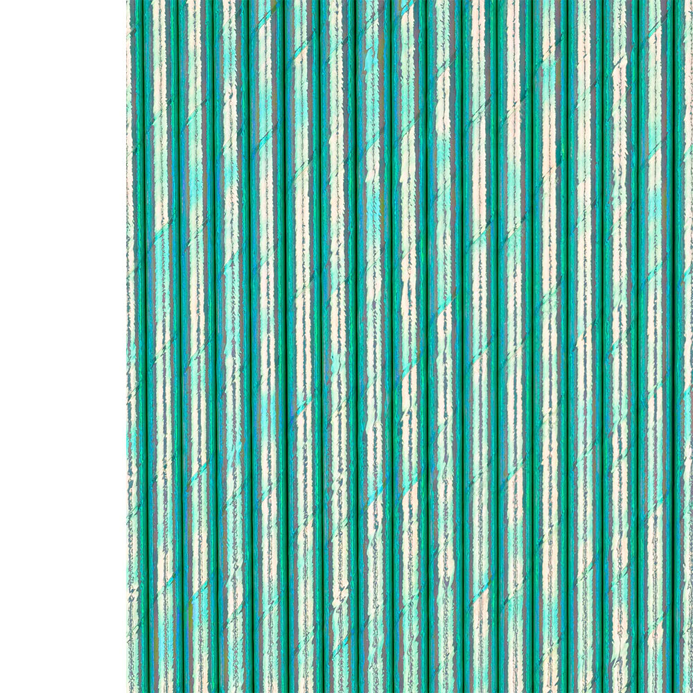 Foil Paper Straws: Bubble Mint
