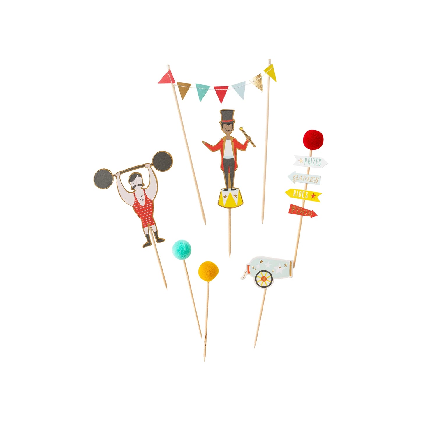 Cake Topper Set: Carnival