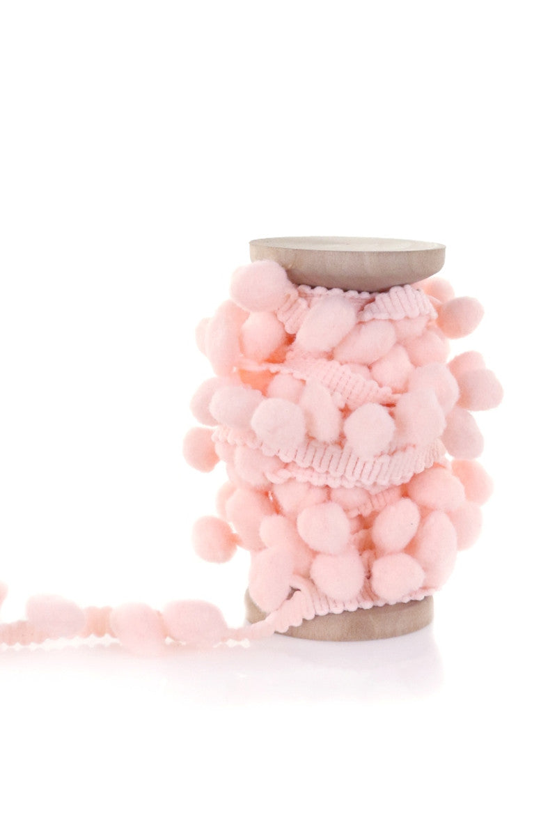 Pom Pom Trim: Light Pink