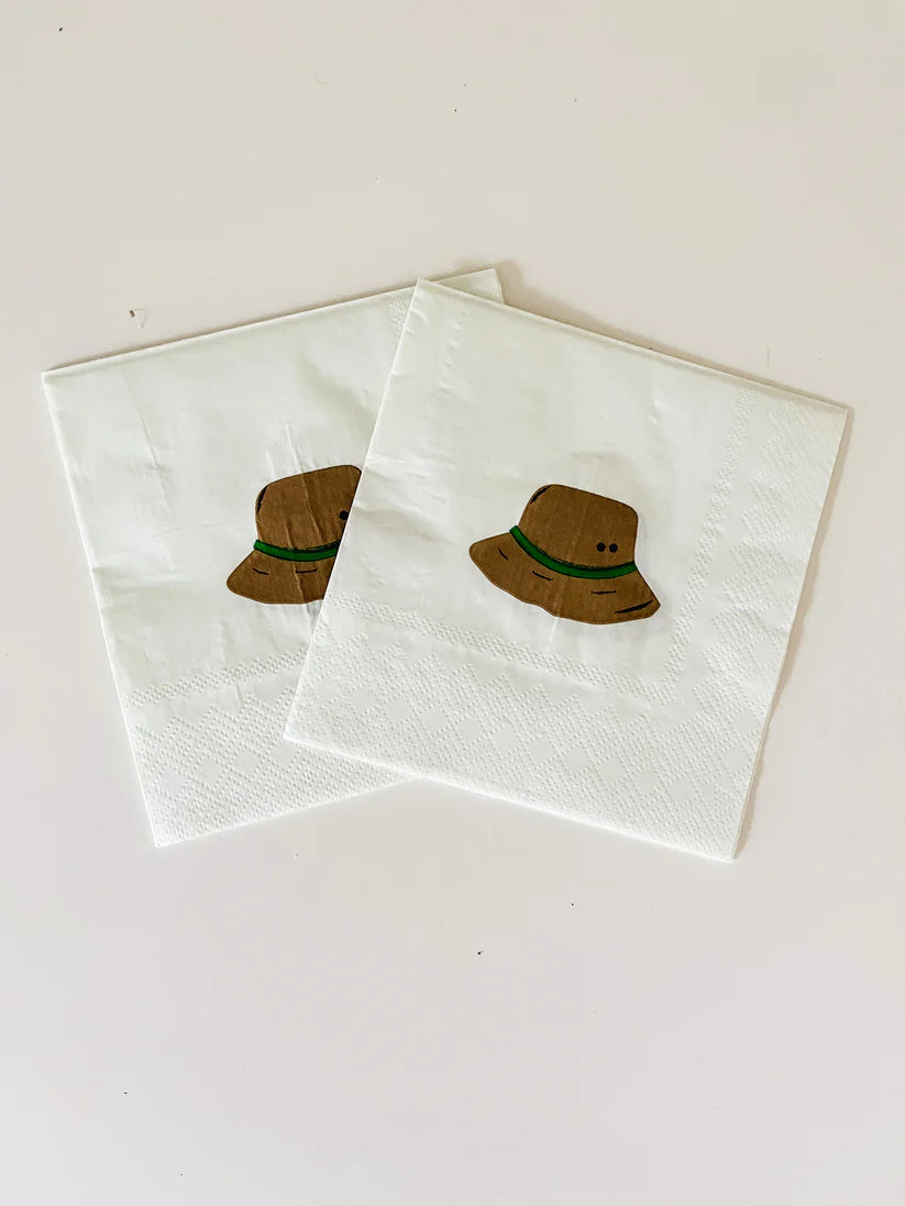 Small Napkins: Fishing Hat