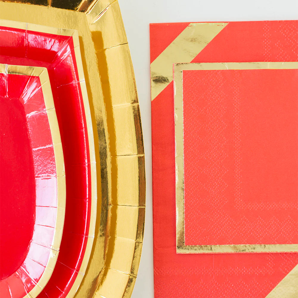 Posh Guest Napkins: Ruby Kiss