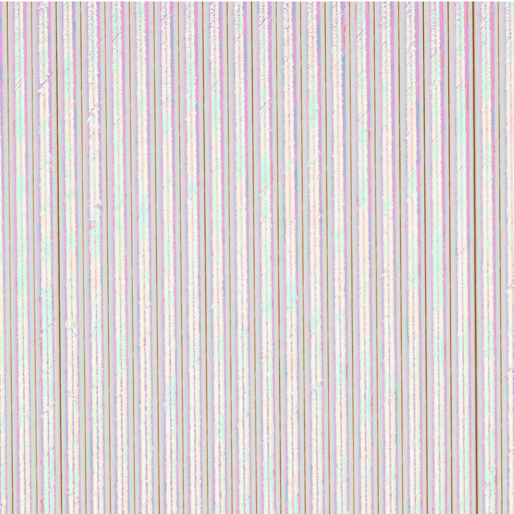 Foil Paper Straws: Iridescent