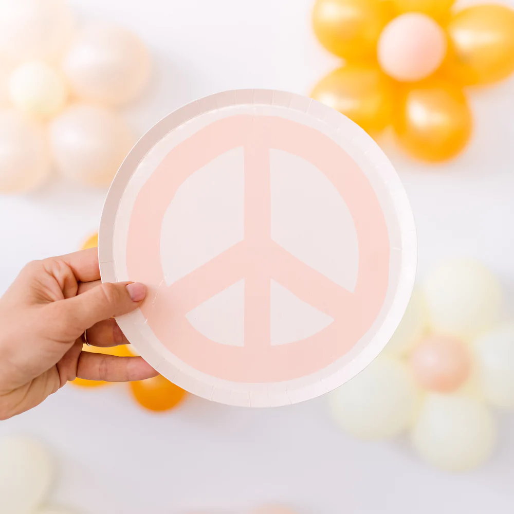 Dessert Plates: Peace & Love - Peace