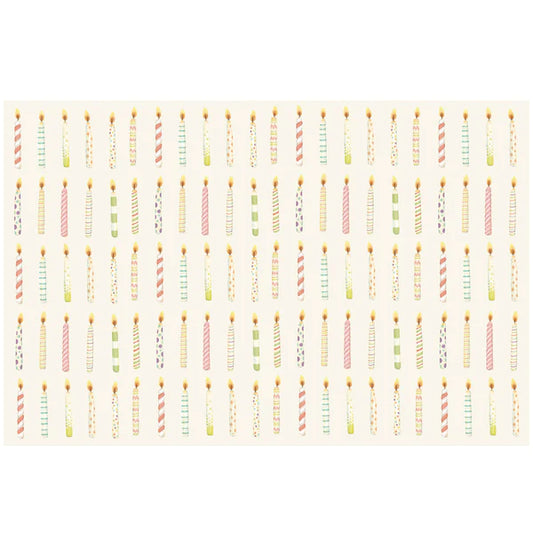 Birthday Candles Paper Placemats