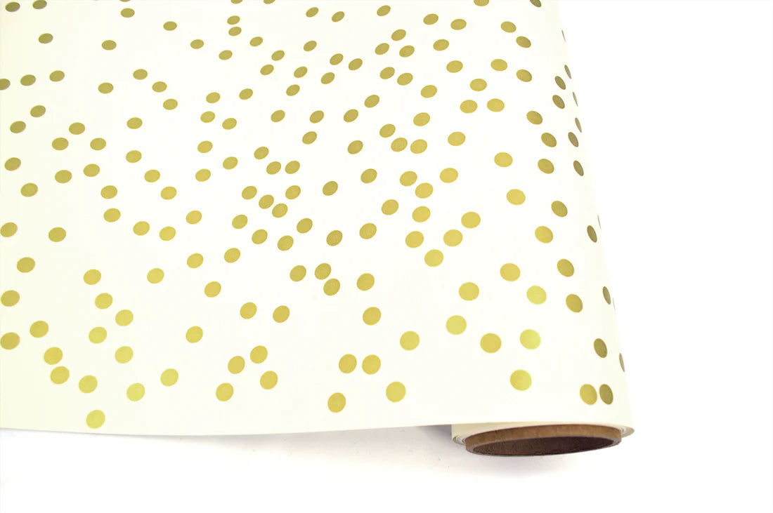 Gold Confetti Paper Table Runner