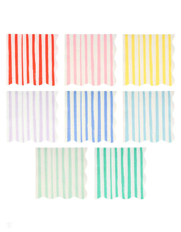 Small Napkins: Mixed Stripe