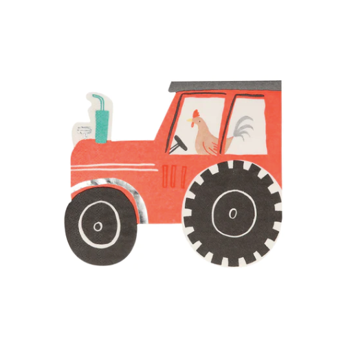 On the Farm Tractor Large Napkins