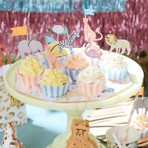 Safari Animals Cupcake Kit