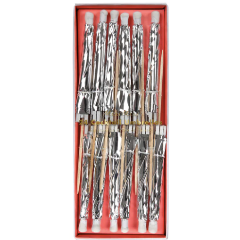 Silver Long Cocktail Umbrellas