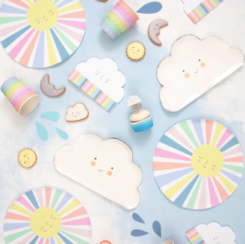 Large Napkins: Rainbow Sun