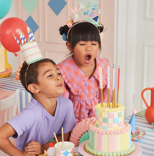 Rainbow Gold Dipped Candles