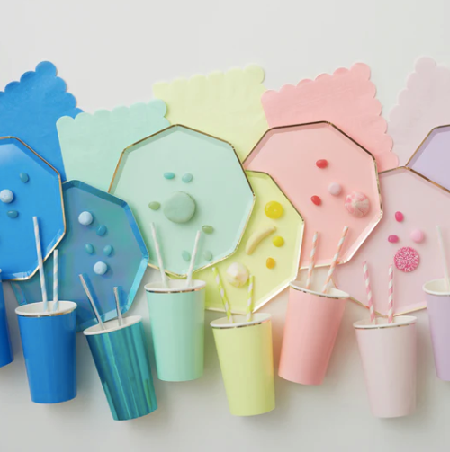 Small Napkins: Bright Blue