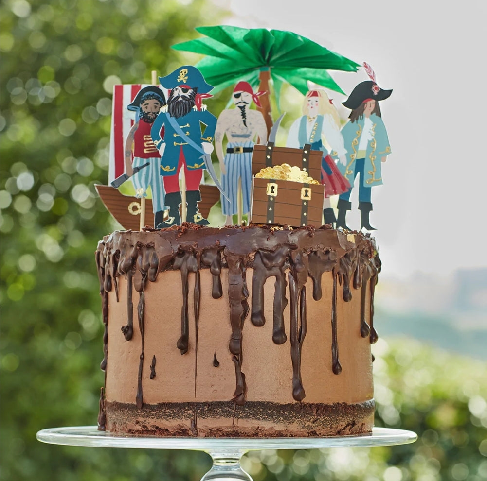 Pirates & Palm Tree Cake Toppers