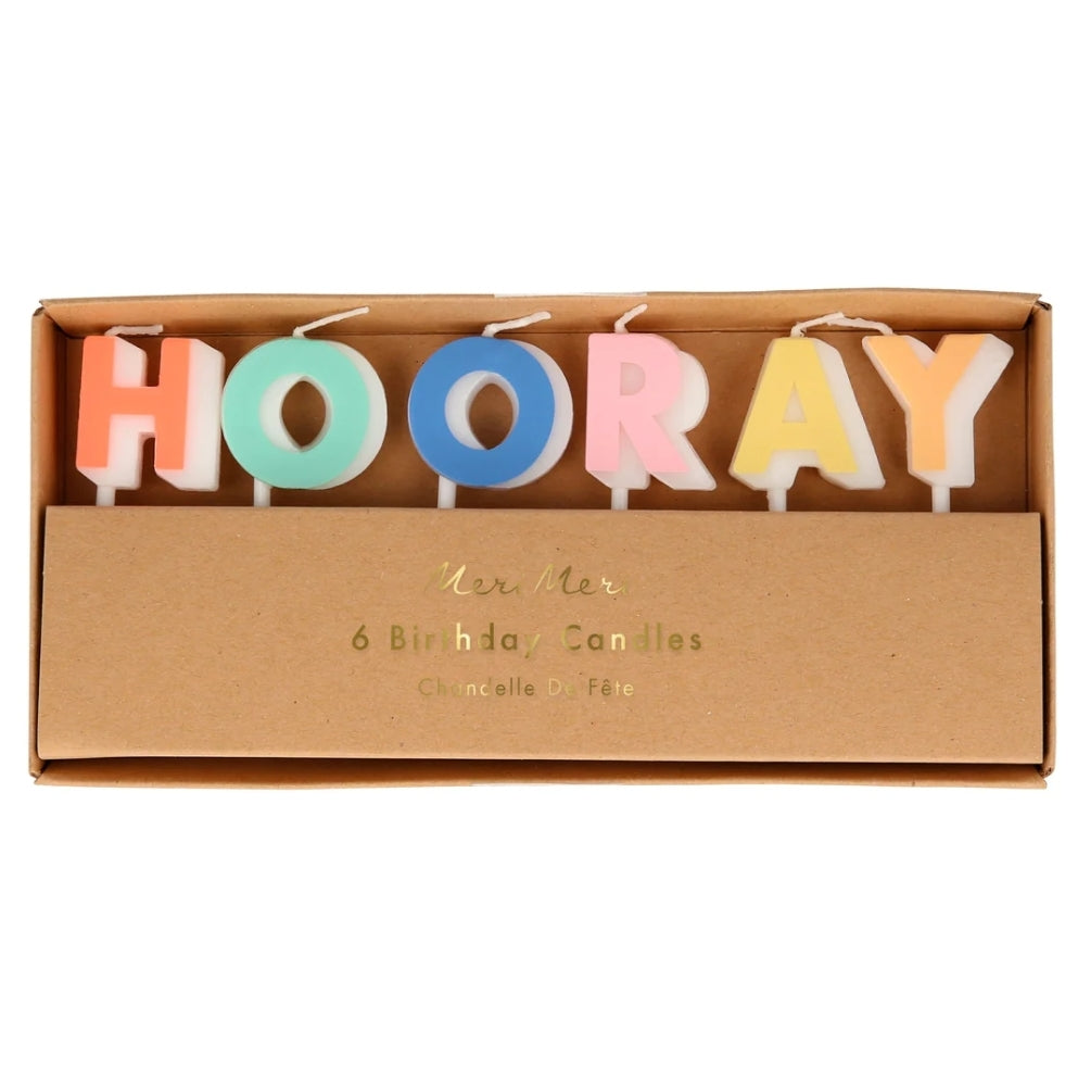 "Hooray" Candle Set