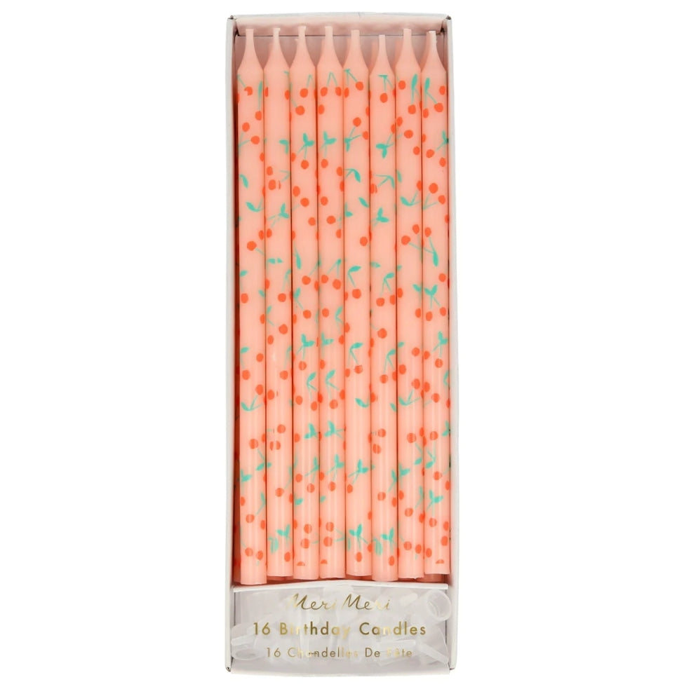 Cherry Pattern Candles