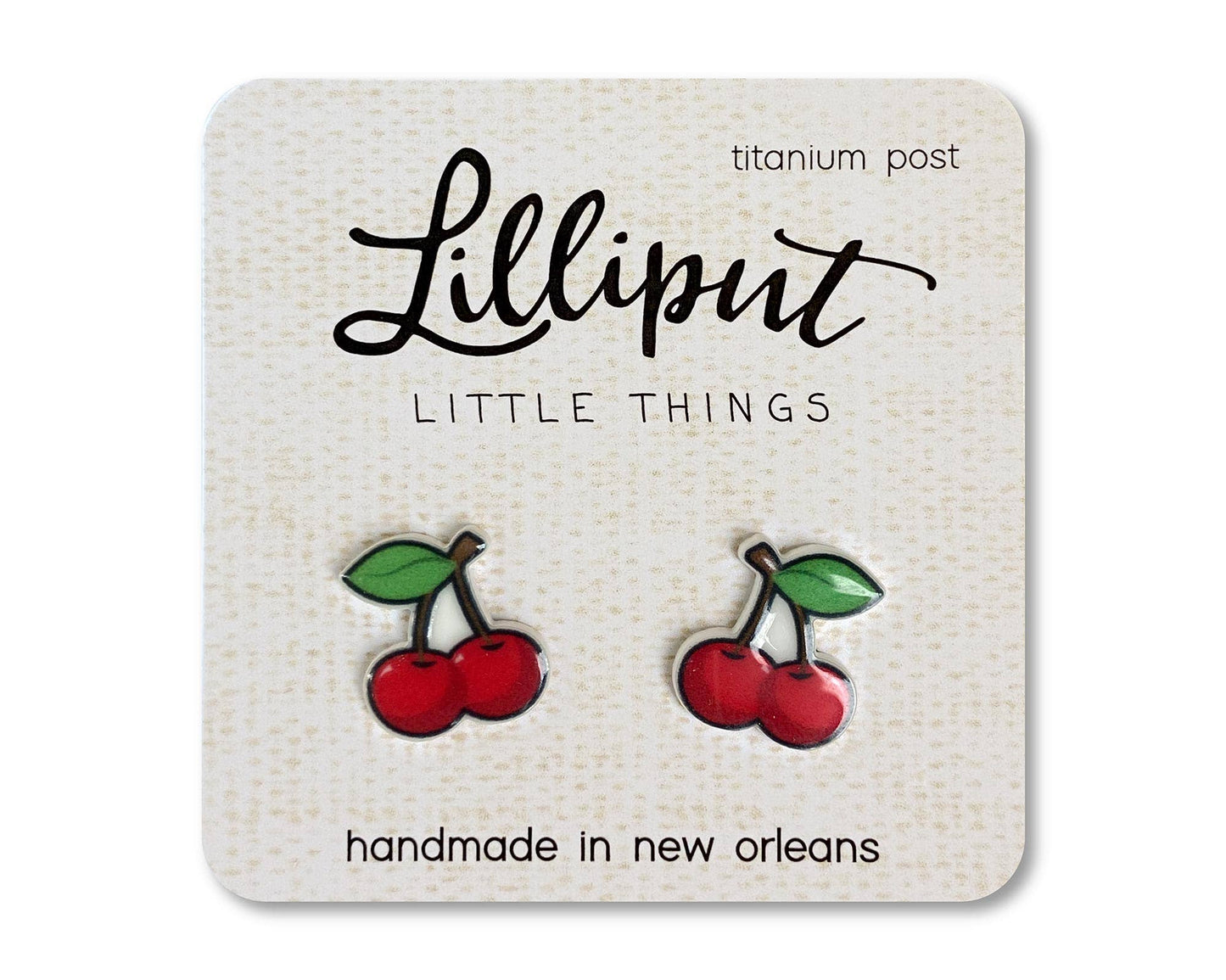Hypoallergenic Earrings: Cherry