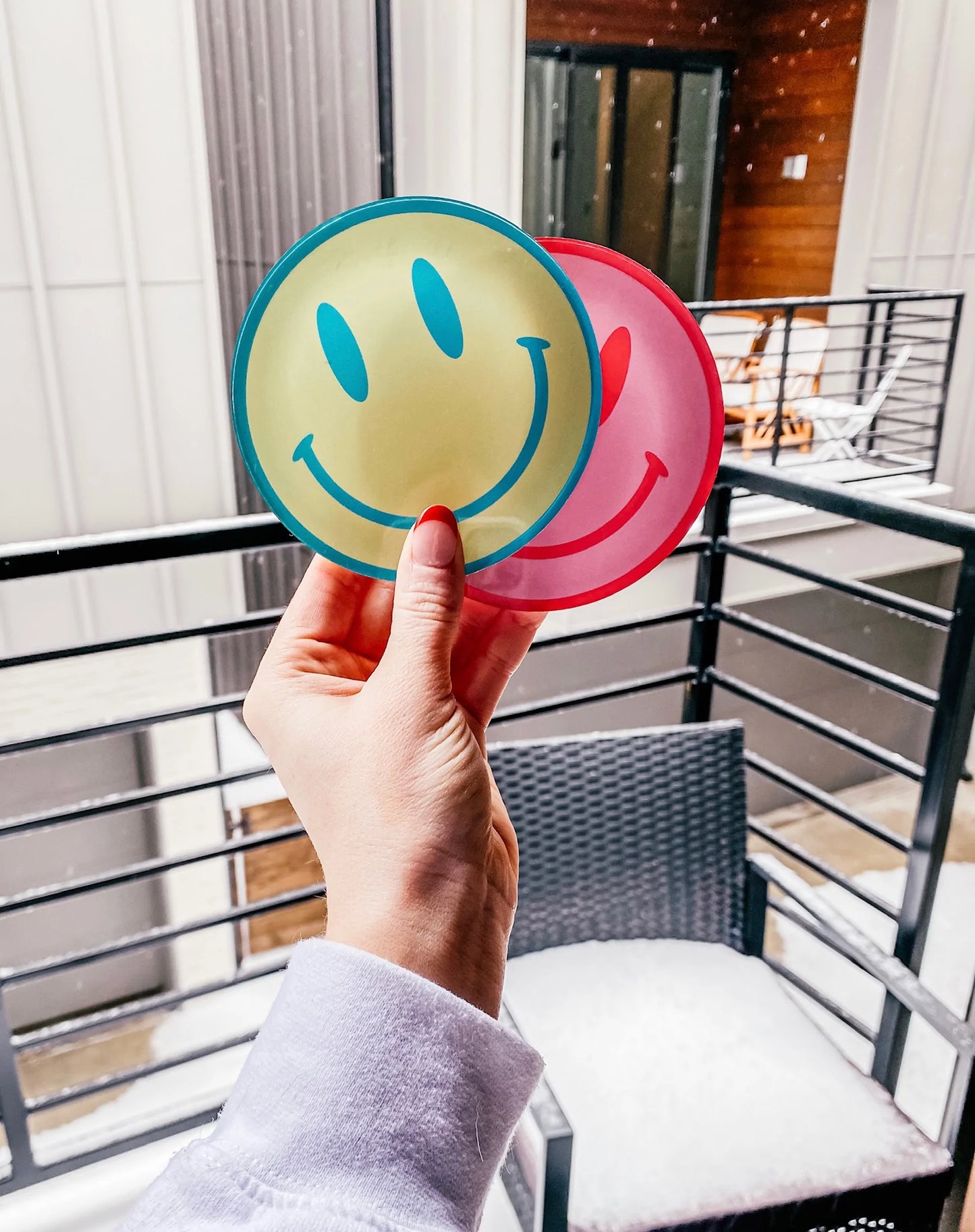 Acrylic Coasters: All Smiles