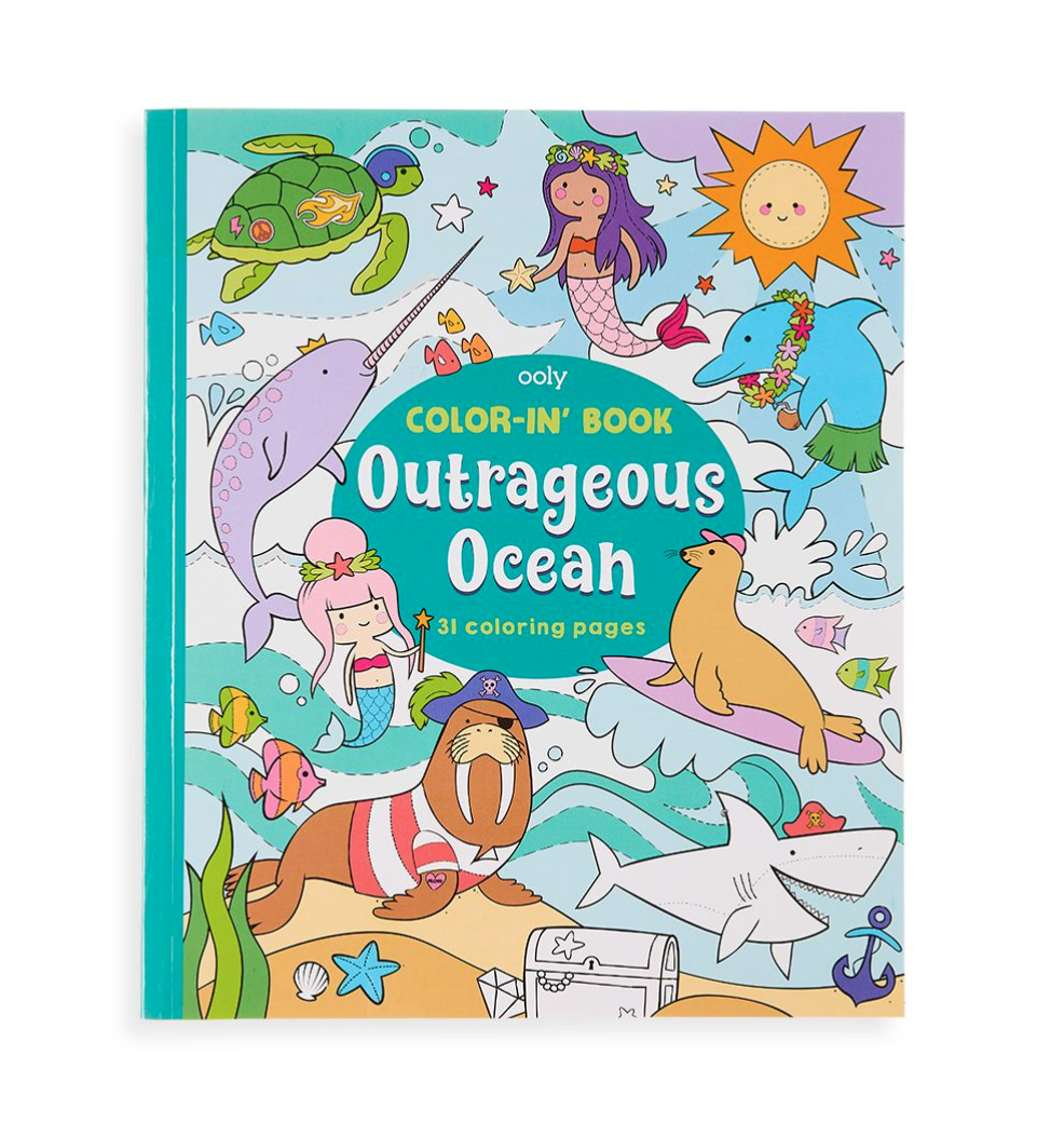 OOLY Color-in' Book: Outrageous Ocean