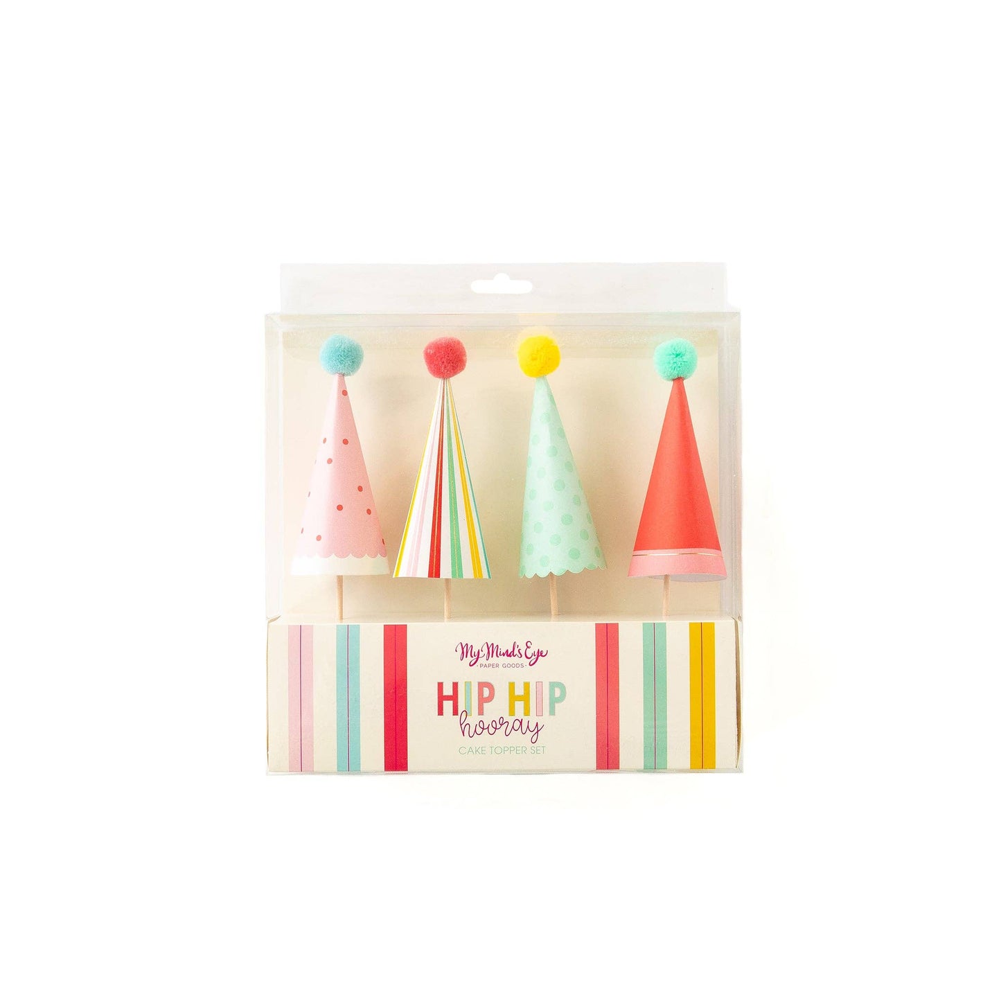 Cake Topper Set: Hip Hip Hooray