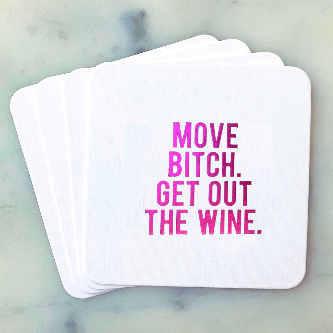 Paper Coasters: Get Out The Wine
